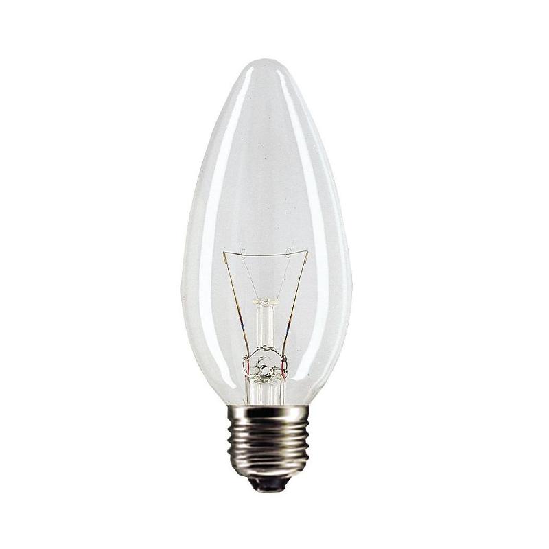 Лампа накаливания ЛОН Stan 40W E27 230V B35 CL 1CT/10X10