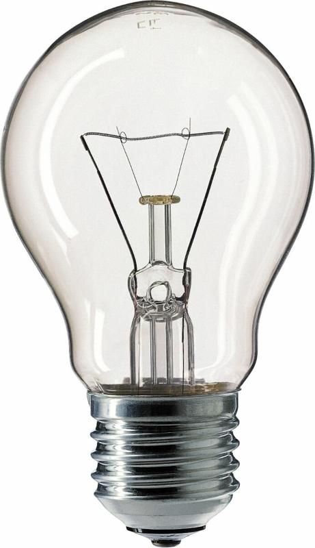 Лампа накаливания ЛОН Stan 60W E27 230V A55 CL 1CT/6X10F