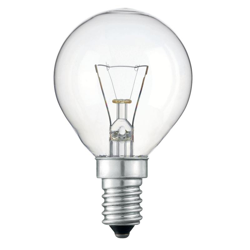 Лампа накаливания ЛОН Stan 60W E14 230V P45 CL 1CT/10X10