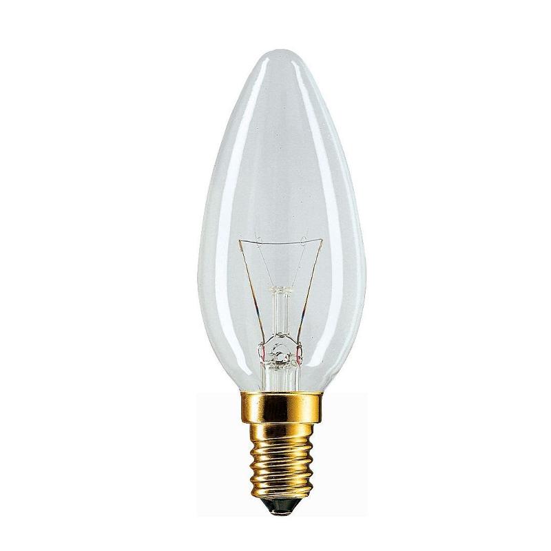 Лампа накаливания ЛОН Stan 40W E14 230V B35 CL 1CT/10X10