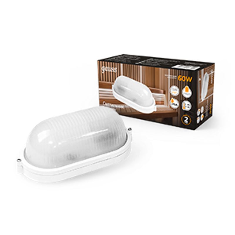 Светильник для ЖКХ НБП IP54 212*160*80 овал лампу Е27 max 60W, 1/12