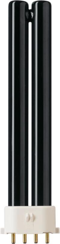 Лампа люминесцентная ультрафиолетовая PL-S Blacklight Blue 9W BLB/4P 1CT/6X10CC черная колба