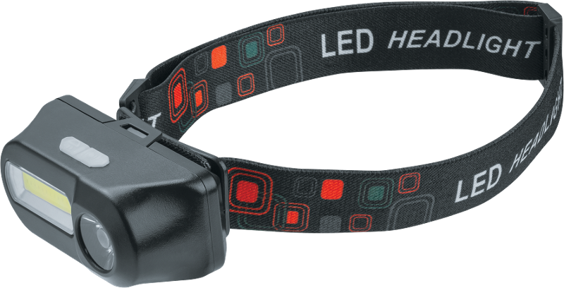 Фонарь налобный NPT-H32-ACCU, Li-Ion 18650 3,7 В 1200 мА·ч,.1 COB LED, 5 Вт + 1 CREE LED, 3 Вт, 7 режимов работы