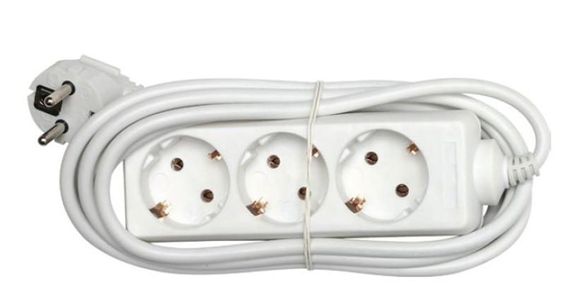 Удлинитель NPE-S-03-500-E-3x1 с/з 3 гн. 5м