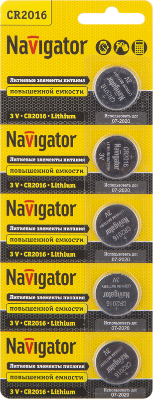 Элемент питания 94 763 NBT-CR2016-BP5