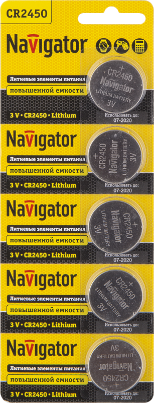 Элемент питания 94 766 NBT-CR2450-BP5