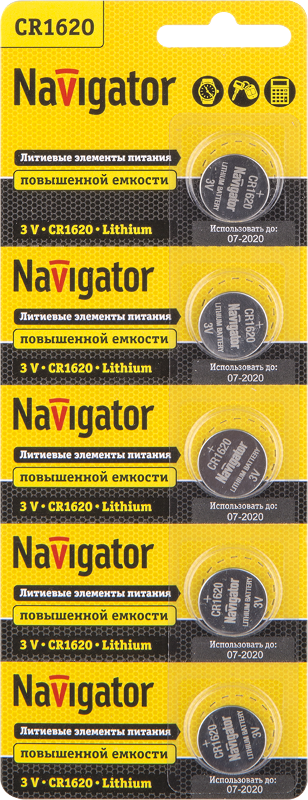 Элемент питания 94 780 NBT-CR1620-BP5