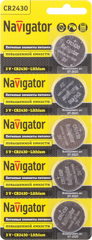Элемент питания 94 781 NBT-CR2430-BP5