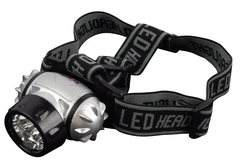 Фонарь налобный NPT-H04-3AAA  4 реж. 7LED, блист.