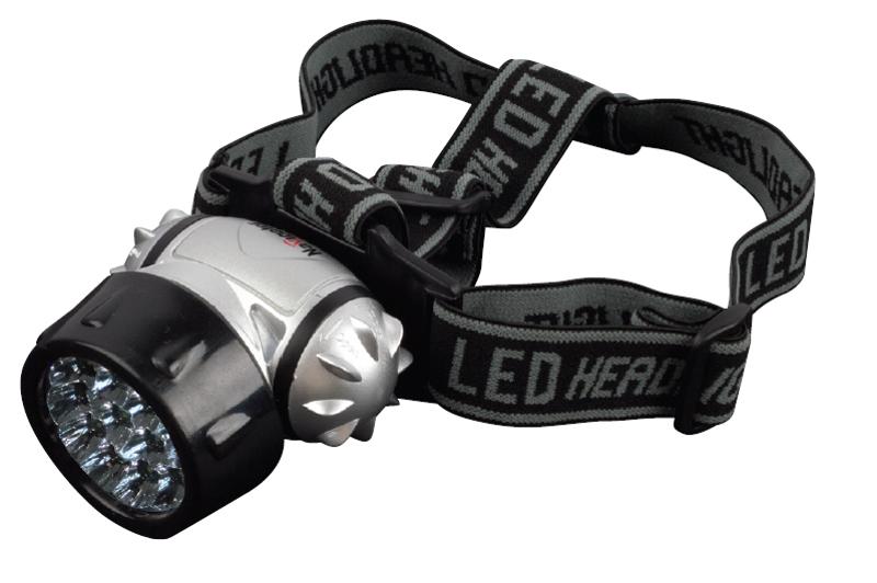 Фонарь налобный NPT-H05-3AAA  4реж.19LED, блист.