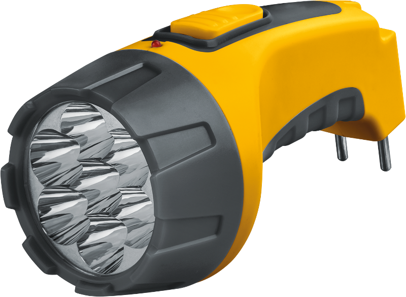 Фонарь универсальный NPT-CP04-ACCU Пласт. 7LED, прям. зар-ка, акк.4В, 700мАч.