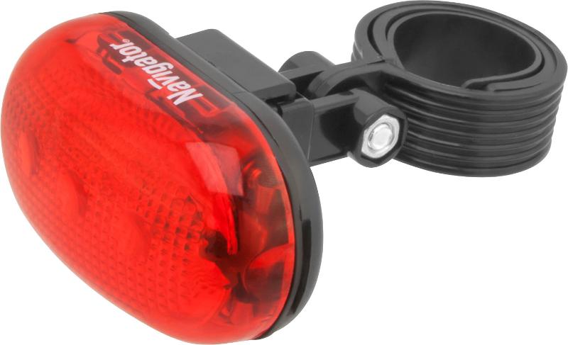 Фонарь велосипедный NPT-B02-2AAA сигнальный, 3LED, блист.