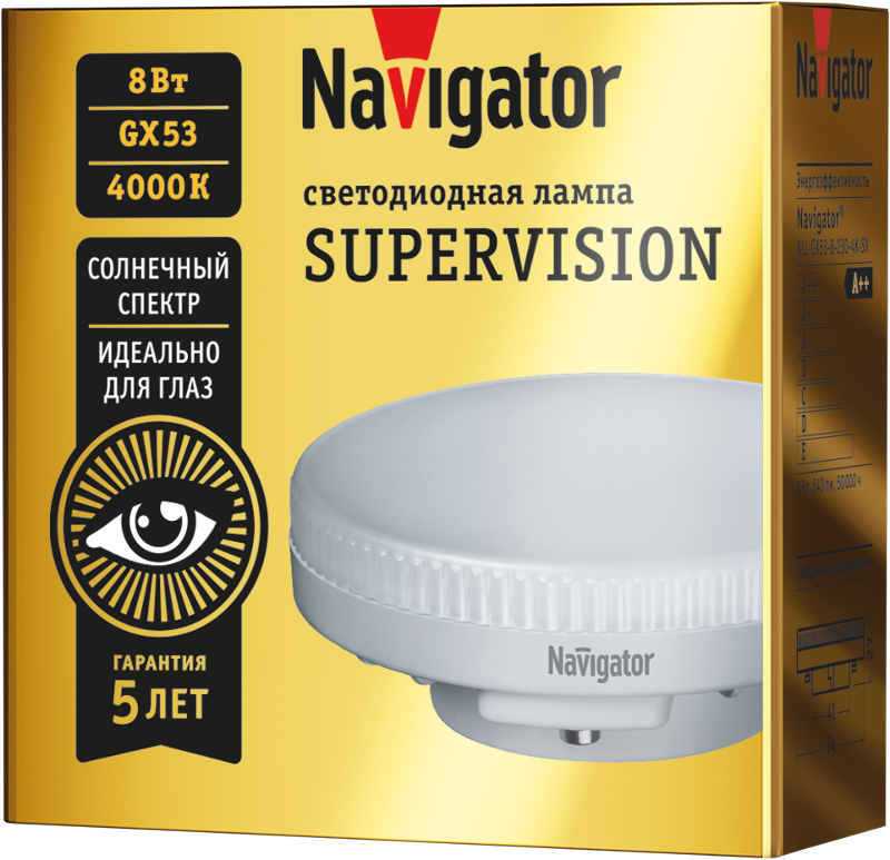 Лампа светодиодная   95 430 NLL-GX53-8-230-4K-SV