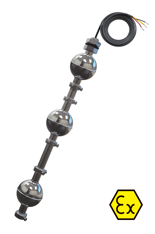 Датчик уровня поплавковый ПДУ-3.3.1000.600.200/3-ЕХ
