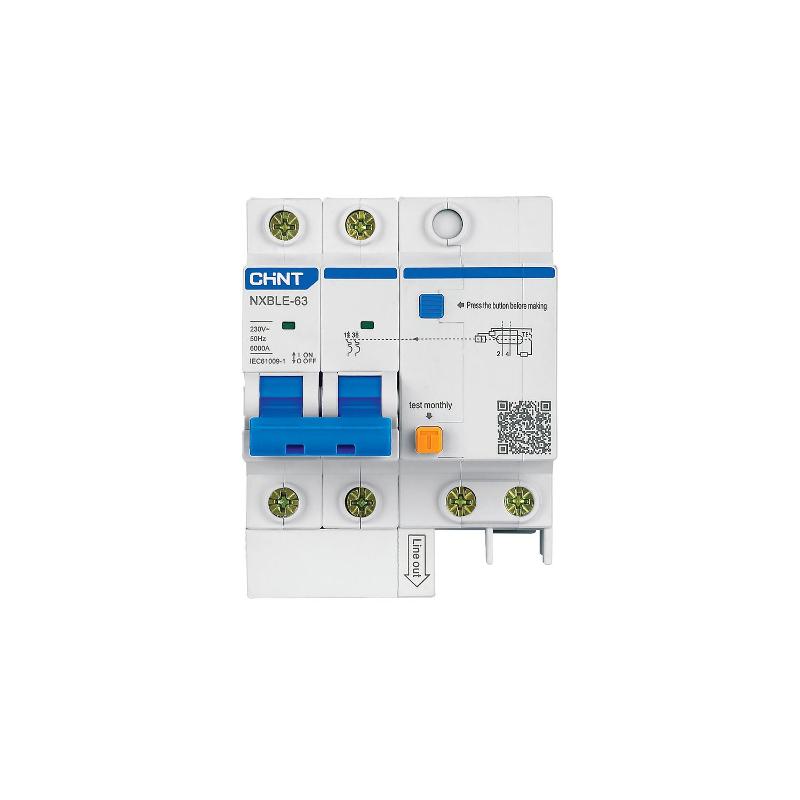Выключатель автоматический дифференциального тока NXBLE-63 2P B6 30mA тип AC 6kA (R)