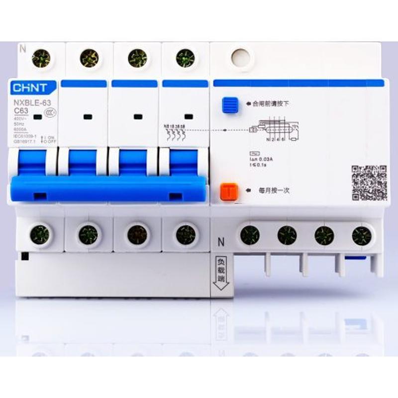 Выключатель автоматический дифференциального тока NXBLE-63 4P D25 300mA тип AC 6kA (R)