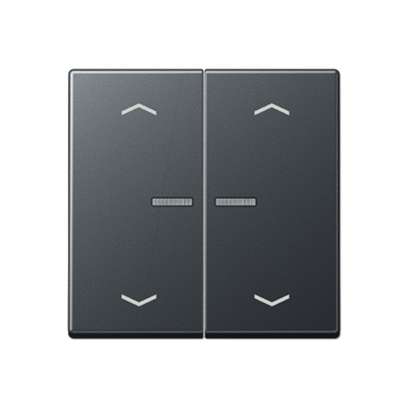 Клавиша для KNX кнопки, 1 группа, с окошком, символы стрелки; термопласт; матовый антрацит