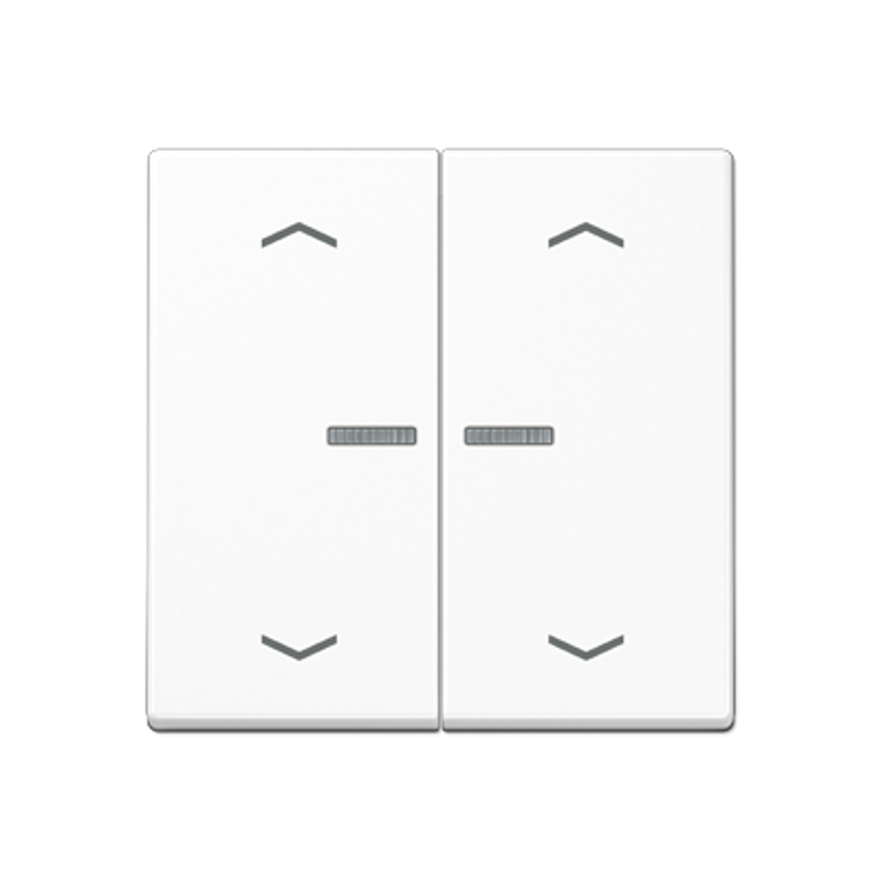 Клавиша для KNX кнопки, 1 группа, с окошком, символы стрелки; термопласт; белый