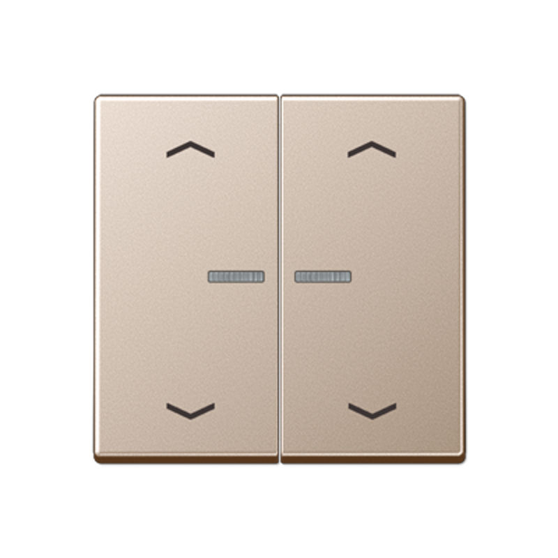 Клавиша для KNX кнопки, 2 группы, с окошком, символы стрелки; дюропласт; шампань