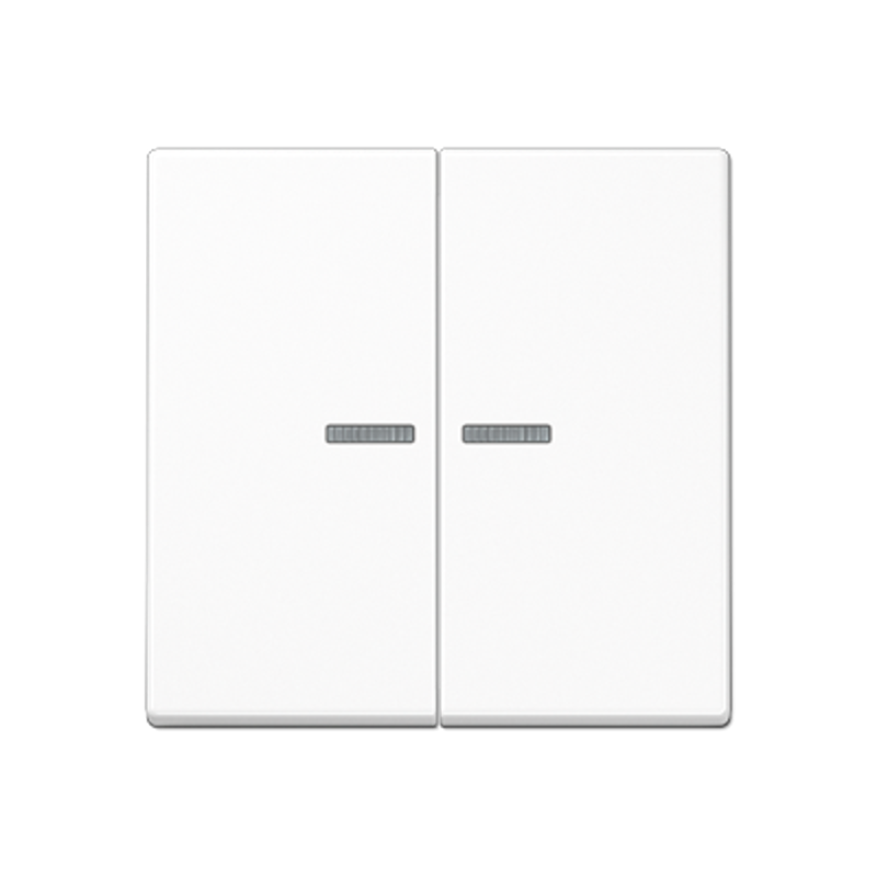 Клавиша для KNX кнопки, 2 группы, с окошком; дюропласт; белый