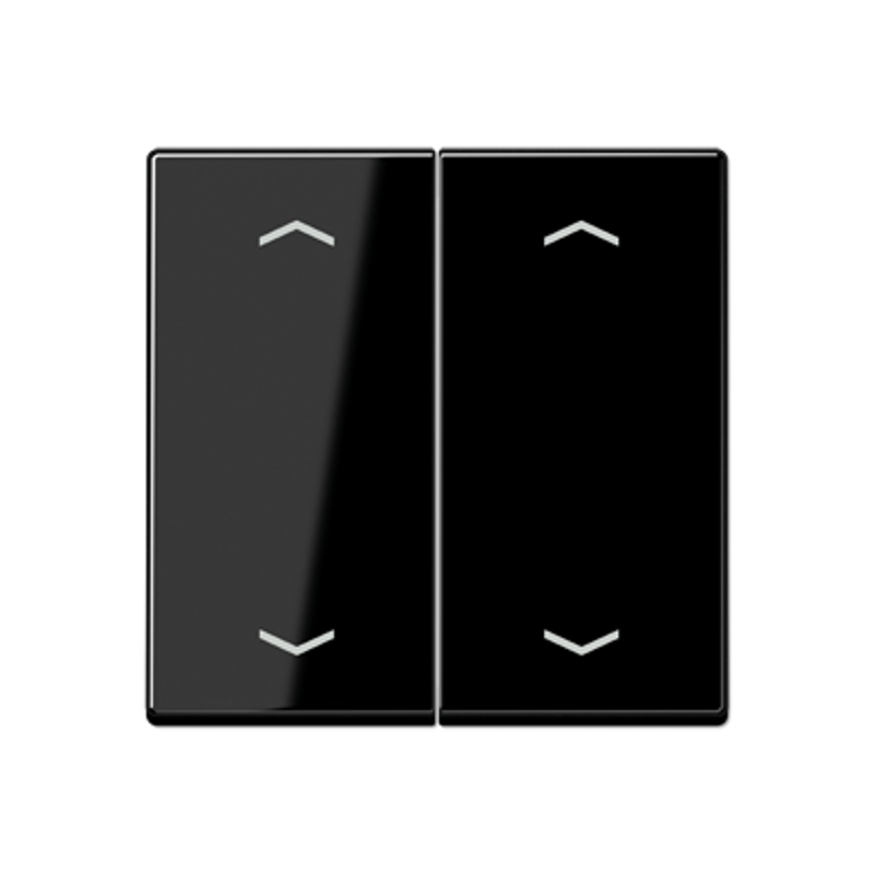 Клавиша для KNX кнопки, 2 группы, символы стрелки; дюропласт; черный