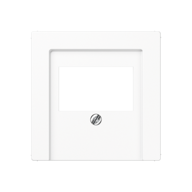 Крышка для ТАЕ и USB розеток, фиксация винтом; термопласт; белый; A500