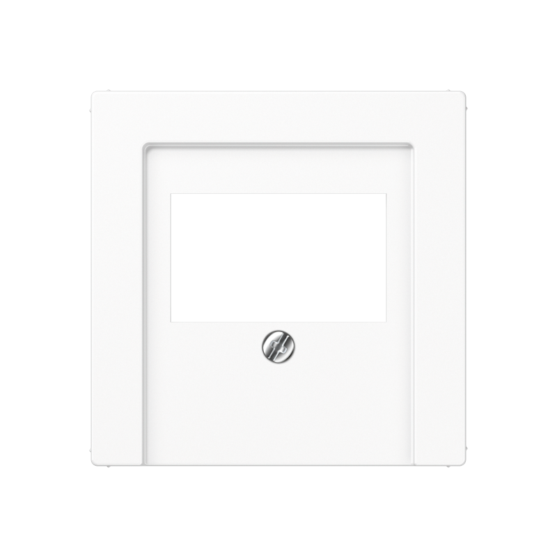 Крышка для ТАЕ и USB розеток, фиксация винтом; дюропласт; белый; A500