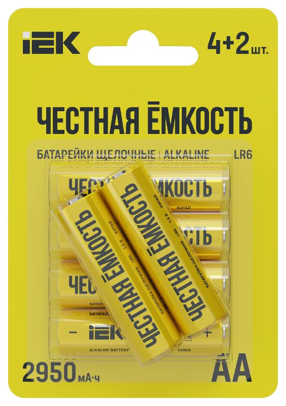 Батарейка щелоч. Alkaline LR6/AA (4+2шт/блистер) ПРОМО