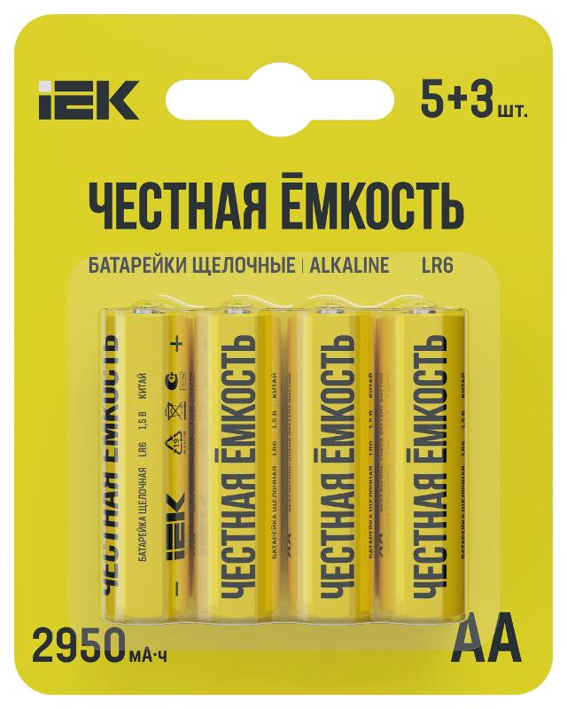 Батарейка щелоч. Alkaline LR6/AA (5+3шт/блистер) ПРОМО
