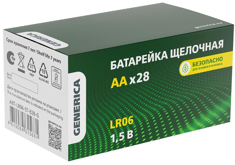 Батарейка щелочная Alkaline LR06/AA (28шт/бокс)