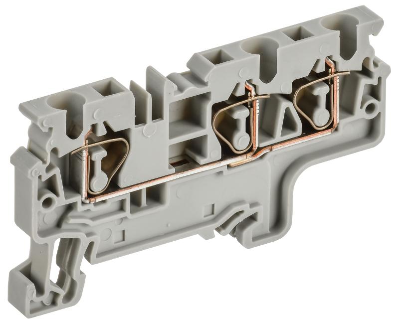 ARMAFIX Клемма пруж. CX4-3 4мм2 3-конт. серая