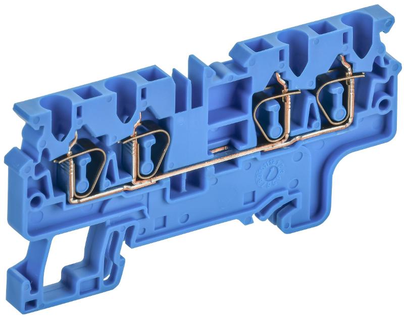 ARMAFIX Клемма пруж. CX2.5-4 BU 2,5мм2 4-конт. синяя