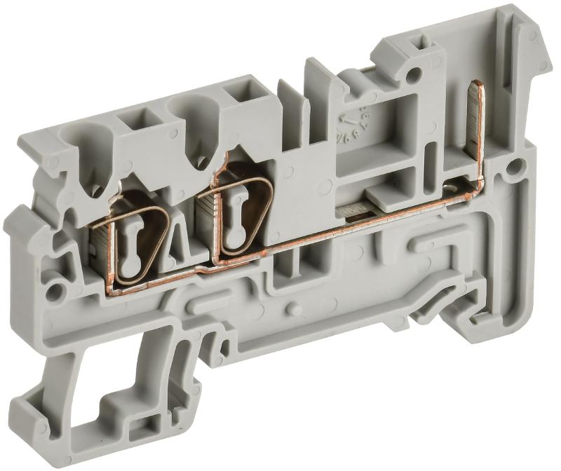 ARMAFIX Клемма пруж. CX2,5-3-1B 2,5мм2 3-конт. серая
