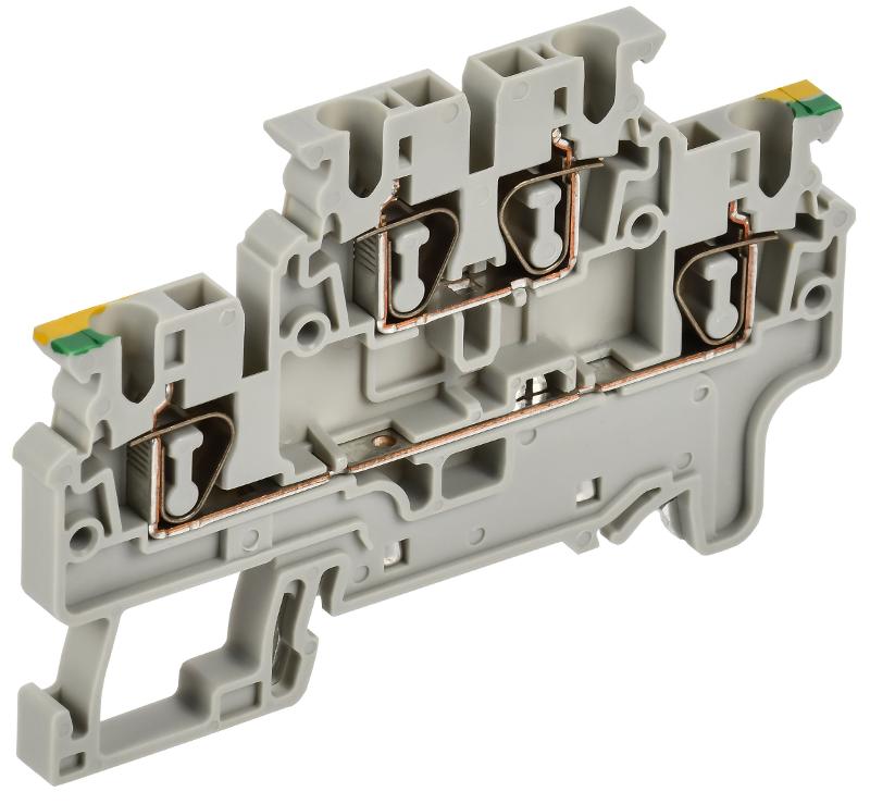 ARMAFIX Клемма пруж. 2 уровня зазем. CXDL2.5 PE