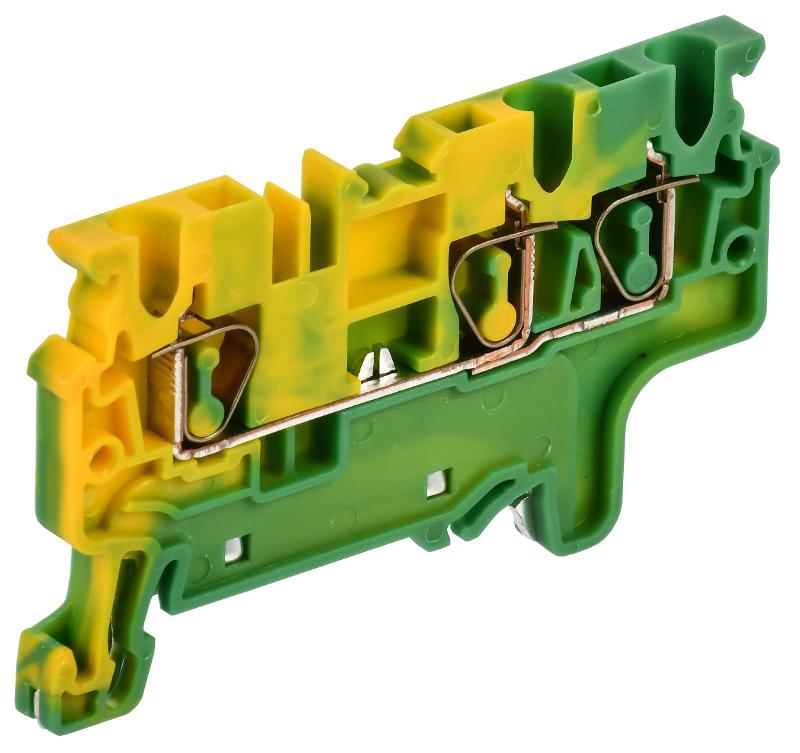 ARMAFIX Клемма пруж. CX2.5-3 PE 2,5мм2 3-конт. зазем.