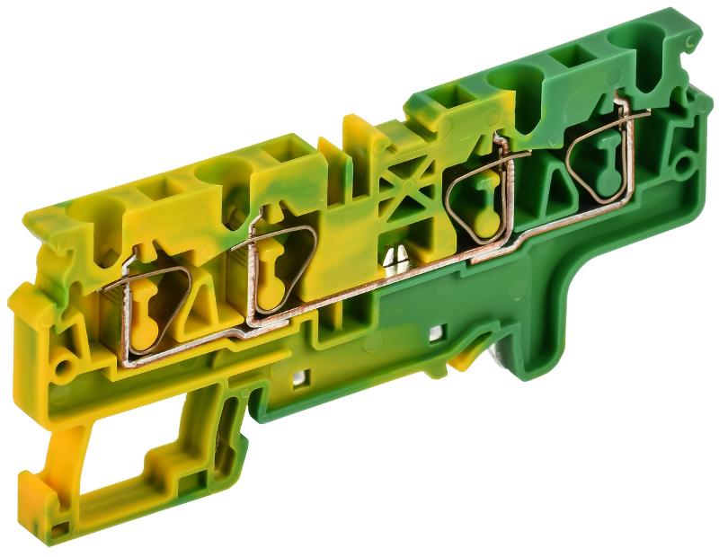 ARMAFIX Клемма пруж. CX4-4 PE 4мм2 4-конт. зазем.