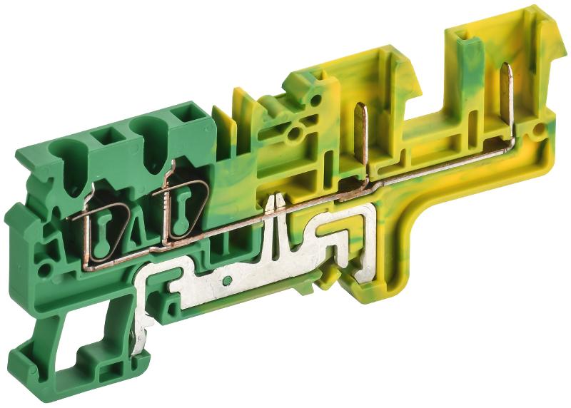ARMAFIX Клемма пруж. CX2,5-4-2B PE 2,5мм2 4-конт. зазем.