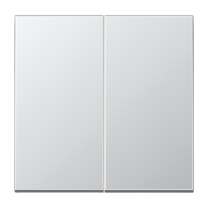 Клавиша для KNX кнопки, 2 группы; металл; алюминий