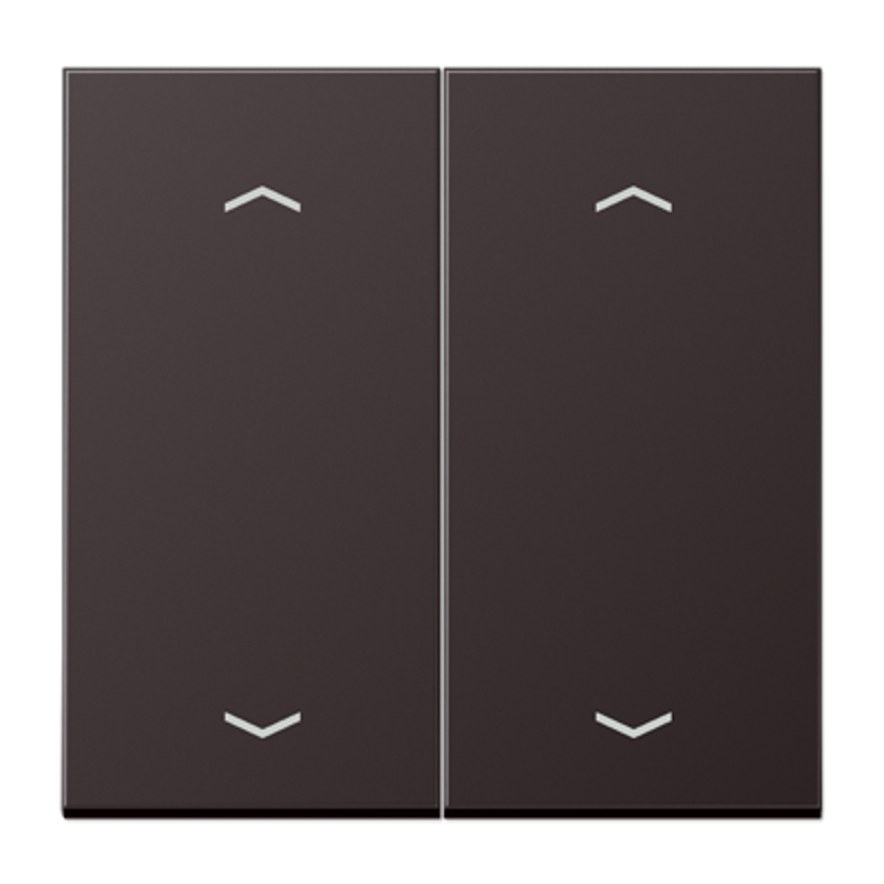 Клавиша для KNX кнопки, 2 группы с символами «стрелки»; металл; дарк