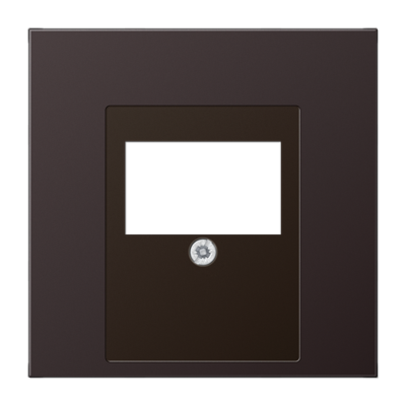 Крышка для ТАЕ и USB розеток, фиксация винтом; металл; dark; Aluminium