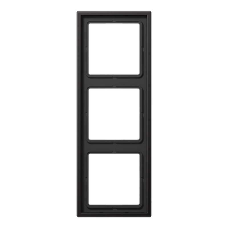 Рамка для вертикальной и горизонтальной установки, 3 поста; металл; dark; Aluminium