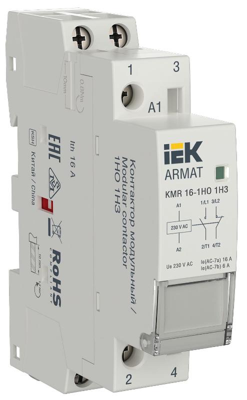 ARMAT Контактор модульный KMR 16А 230В AC 1НО 1НЗ
