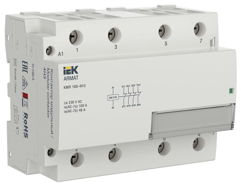 ARMAT Контактор модульный KMR 100А 230В AC 4НЗ