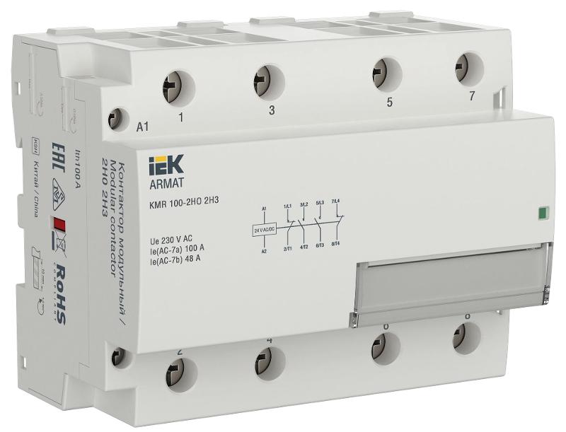 ARMAT Контактор модульный KMR 100А 24В AC/DC 2НО 2НЗ