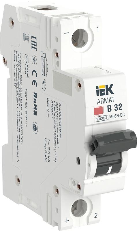 ARMAT Авт. выкл. M06N-DC 1P B 32А