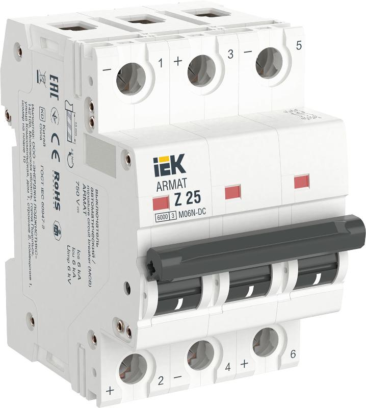 ARMAT Авт. выкл. M06N-DC 3P Z 25А IEK