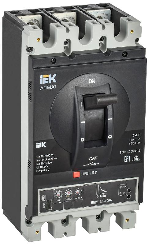 ARMAT Авт. выкл. лит. корпус 3P H 50кА 400А эл. станд.