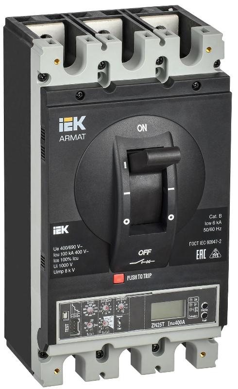 ARMAT Авт. выкл. лит. корпус 3P H 100кА 400А эл. пр.