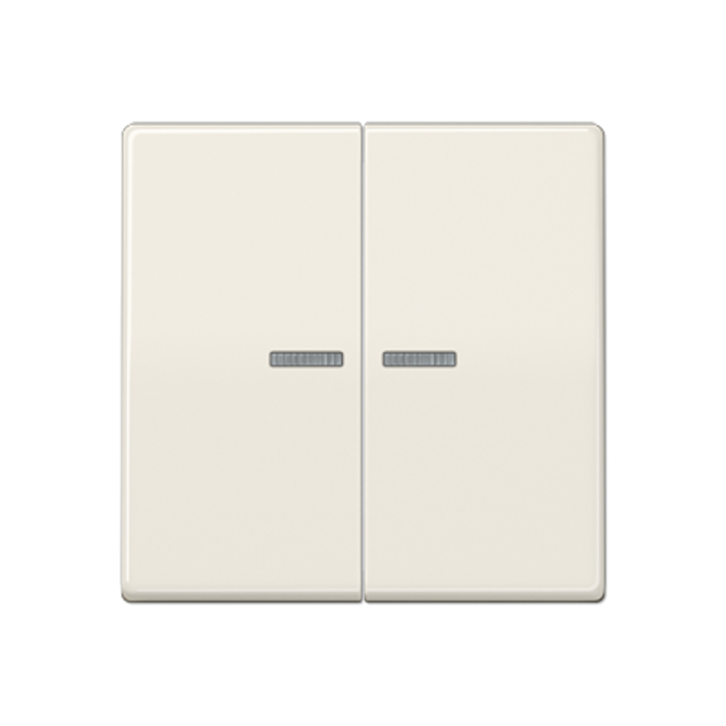 Клавиша для KNX кнопки, 2 группы с окошком; дюропласт; слоновая кость