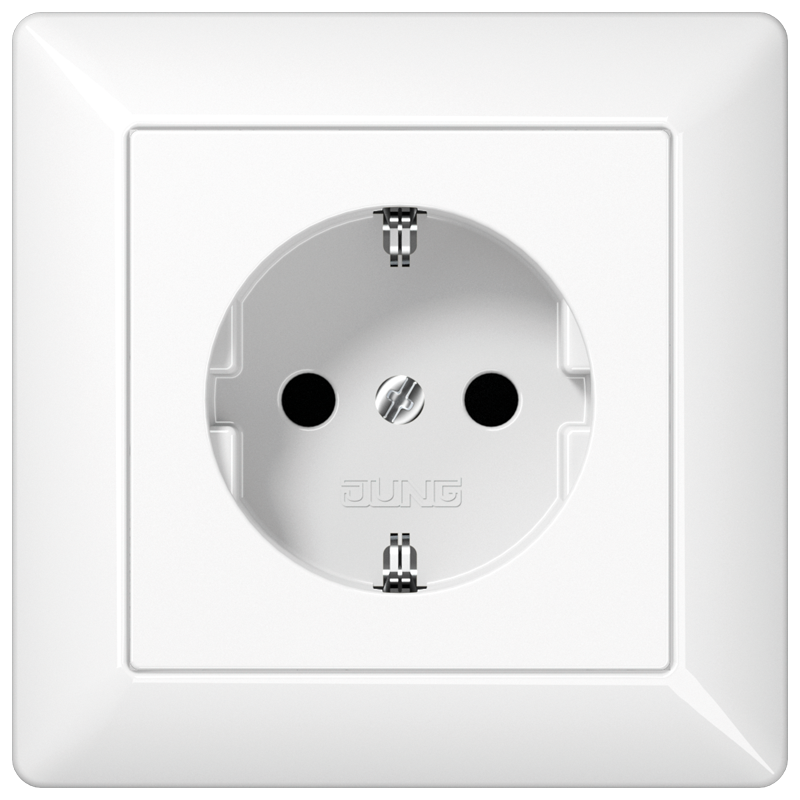 Штепсельная розетка SCHUKO 16A 250V~ ; белая